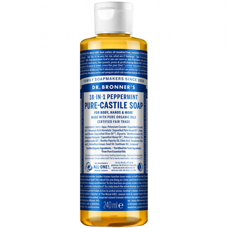 Dr. Bronner's Liquid Soap Peppermint Bangerhead.fi