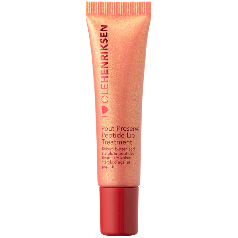 Ole Henriksen Pout Preserve Peptide Lip Treatment Shimmer Strawberry Sorbet Glimmer (18 g)