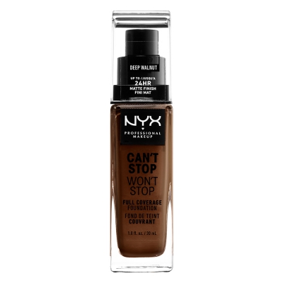 NYX Professional Makeup Cant Stop Wont Stop Foundation 22.7 Deep Walnut