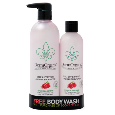 Dermorganic Bath & Body Duo Pack Red Superfruits