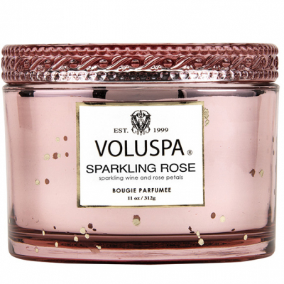 Voluspa Boxed Corta Maison Glass Candle Sparkling Rose 45h