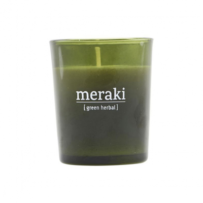 Meraki Scented Candle Green Herbal (12hrs)