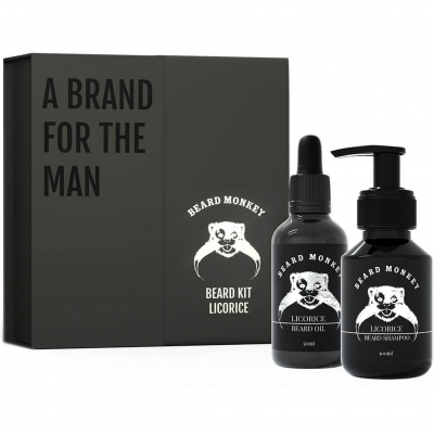 Beard Monkey Giftset Oil and Shampoo Licorice