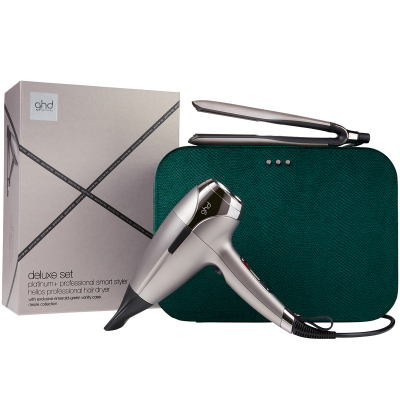 ghd Platinum+ and Helios Limited Edition Deluxe Gift Set In Warm Pewter