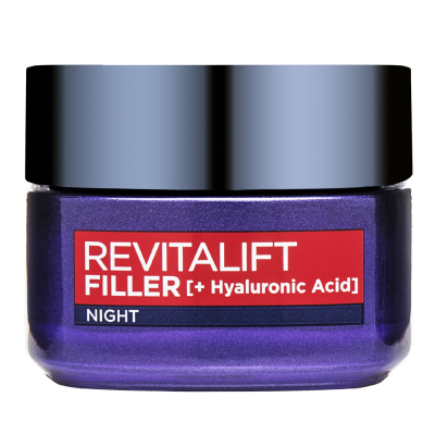 L'Oréal Paris Revitallift Filler [Hyaluronic Acid] Replumping Care Night (50ml)