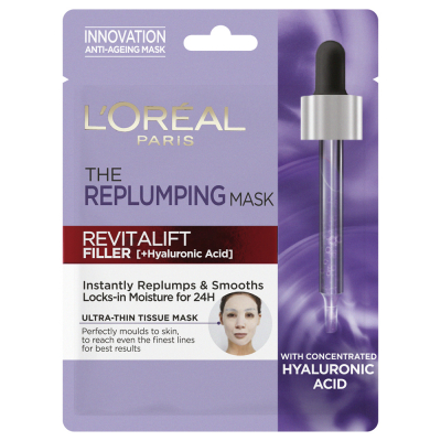 L'Oréal Paris Revitalift Filler [Hyaluronic Acid] The Replumping Mask (1pcs)