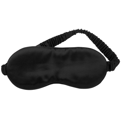 Lenoites Mulberry Sleep Mask With Pouch, Black