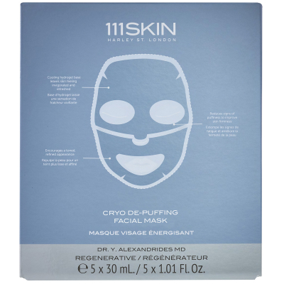 111Skin Cryo De-Puffing Facial Mask Boxed Fragrance Free (5 x 30 ml)