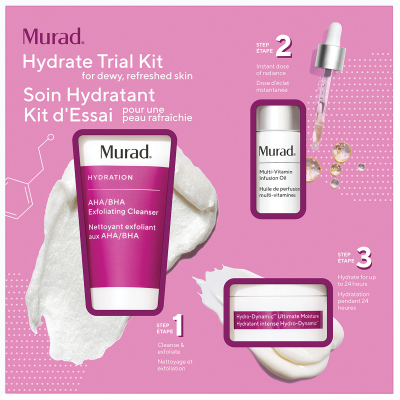 Murad Hydrate Trial Kit For Dewy Refreshed Skin (60 + 10 + 15 ml)