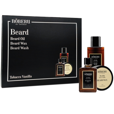 Noberu Beard: Beard Oil, Beard Wash & Beard Wax (30 + 130 + 50 ml)