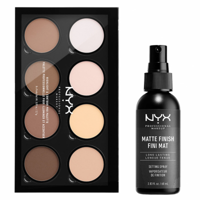 NYX Professional Makeup Highlight And Contour Pro Palette Matte Set