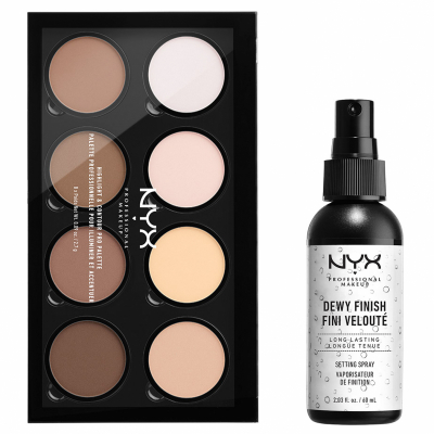NYX Professional Makeup Highlight And Contour Pro Palette Dewy Set