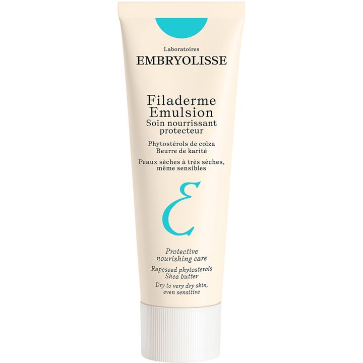 Embryolisse Filaderme Emulsion 75 ml ravitseva kasvovoide kuivalle iholle kermanvärisessä tuubissa turkoosilla logolla
