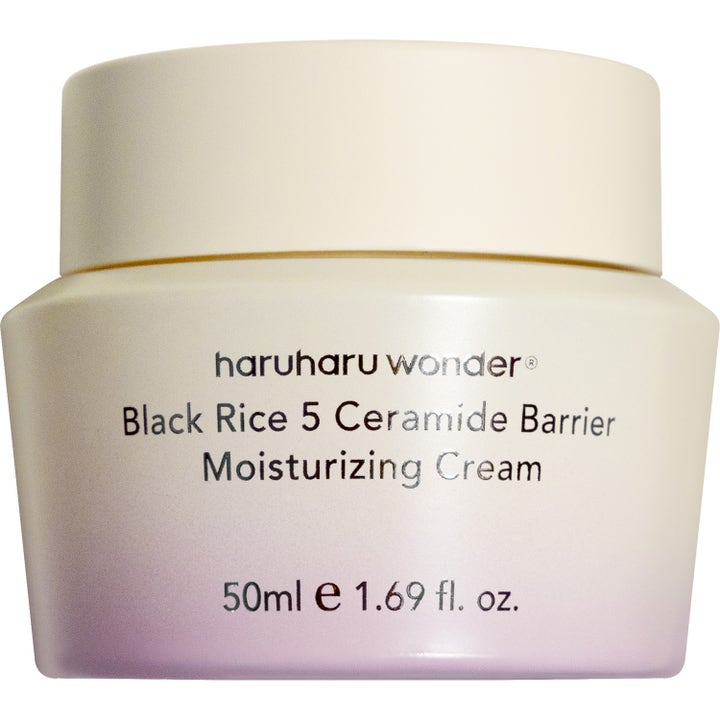 Haruharu Wonder Black Rice 5 Ceramide Barrier Moisturizing Cream 50 ml vahvistava kasvovoide liukuvärjätyssä purkissa