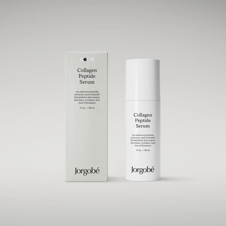 Jorgobé Multi-Peptide Filler Serum 50 ml juonteita silottava seerumi valkoisessa pullossa ja pakkauksessa