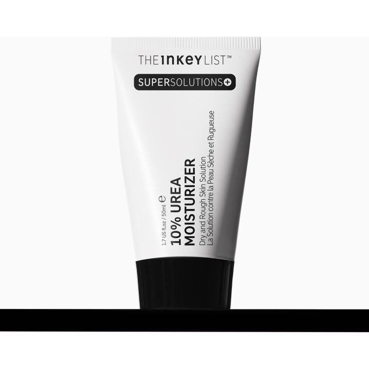 The INKEY List Urea 10% Moisturizer 50 ml kosteuttava kasvovoide täyteläisenä ja sileänä valkoisena voiteena.
