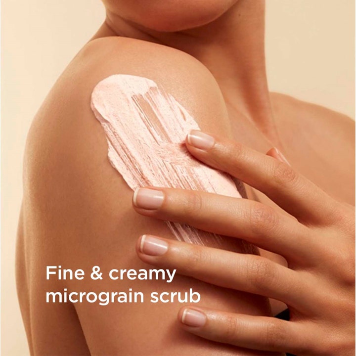 Clarins Exfoliating Body Scrub 200 ml vartalonkuorinta silottaa ihoa fine and creamy micrograin scrub koostumuksella.