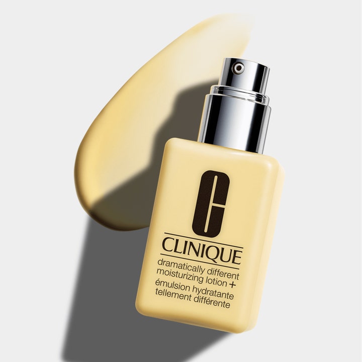 Clinique Dramatically Different Moisturizing Lotion + 125 ml kosteuttava kasvovoide keltaisessa pumppupullossa ja voidesively