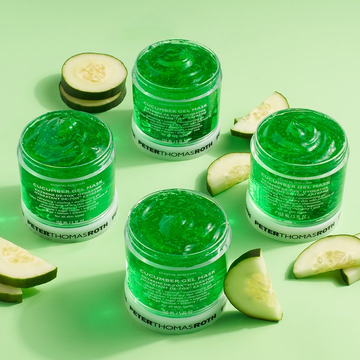 Peter Thomas Roth Cucumber De-Tox Gel Mask 150 ml rauhoittava ansio naamio kurkkuviipaleilla.