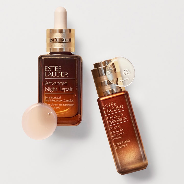 Estée Lauder Advanced Night Repair Rescue Solution 20 ml seerumi ja geelimäinen koostumus lasipullossa