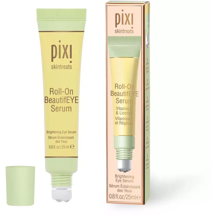 Pixi Roll-On BeautifEYE Serum 25 ml kirkastava silmänympärysseerumi C-vitamiinilla ja kolmikuulaisella applikaattorilla