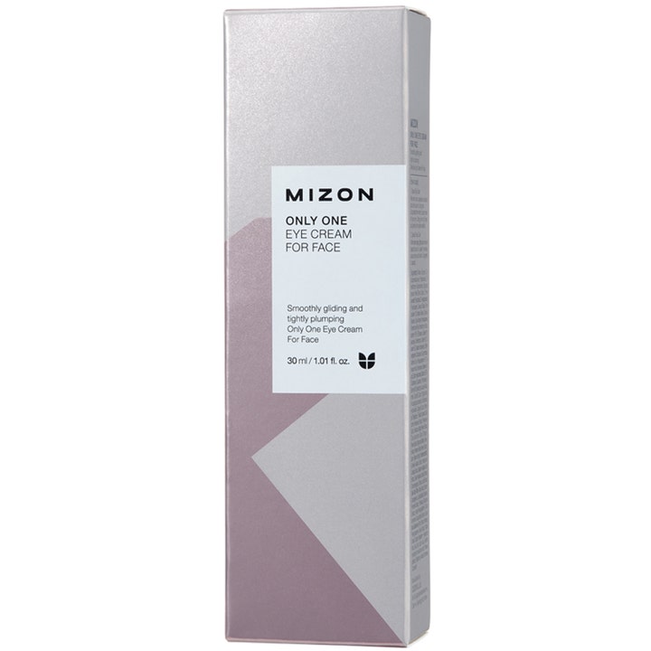 Mizon Only One Eye Cream For Face 30 ml täyteläistävä silmänympärysvoide hopeisessa geometrisessa pakkauksessa