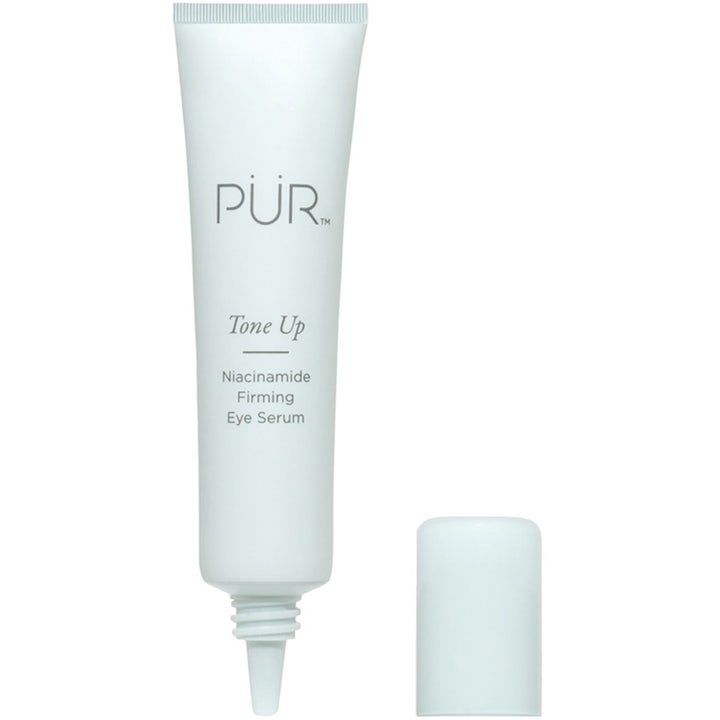 PÜR Tone Up Niacinamide Firming Eye Serum 12,5 ml kiinteyttävä silmänympärysseerumi vaaleassa tuubissa