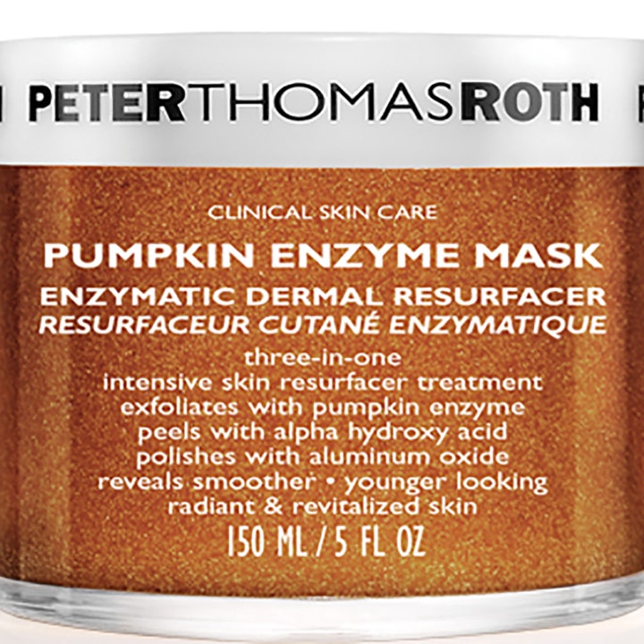Peter Thomas Roth Pumpkin Enzyme Mask 150 ml kuoriva kasvonaamio kirkastaa ihoa läpinäkyvässä purkissa.