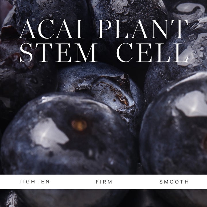 KORA Organics Plant Stem Cell Retinol Alternative Serum 10 ml silottaa ja kiinteyttää ihoa, kuvassa acai-marjoja.