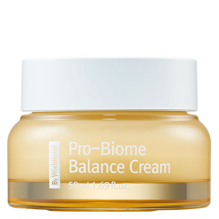 By Wishtrend Pro-Biome Balance Cream 50 ml ihoa tasapainottava kasvovoide keltaisessa purkissa valkoisella kannella