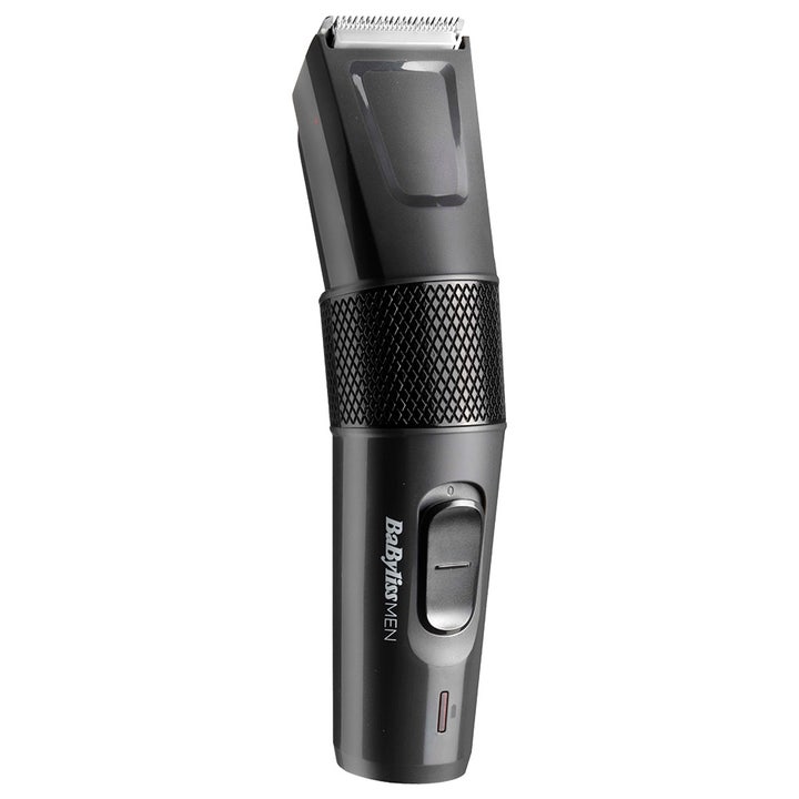 BaBylissMEN Precision Beard partatrimmeri tarkkaan muotoiluun mustalla rungolla ja hopeisella terällä.