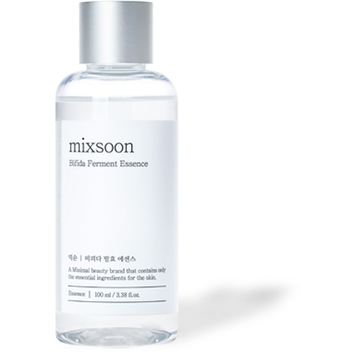 Mixsoon Bifida Ferment Essence 100 ml vahvistava hoitoneste kirkkaassa pullossa hopeisella korkilla