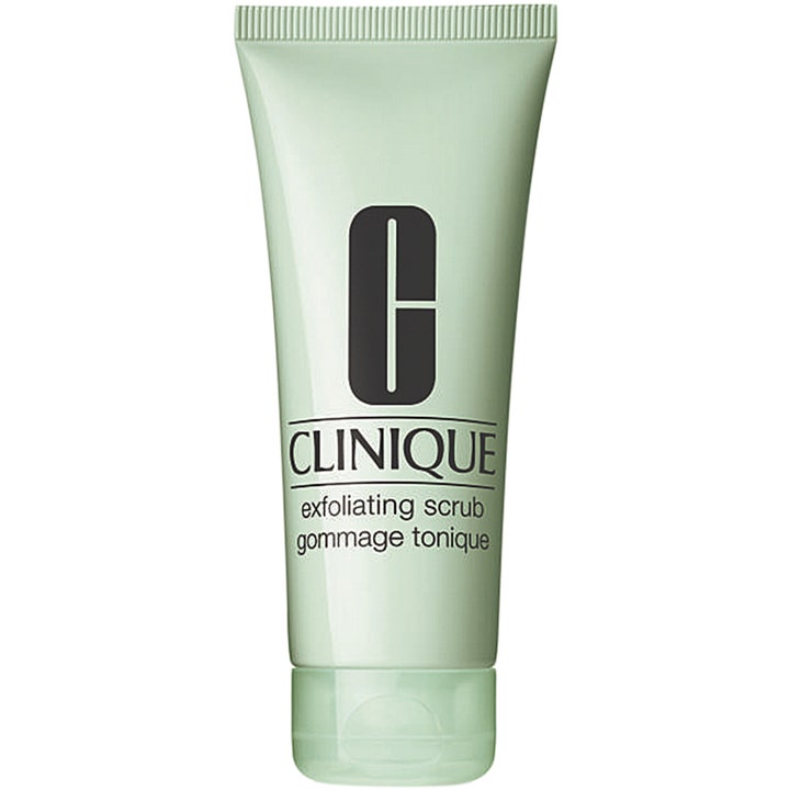 Clinique Exfoliating Scrub 100 ml syväpuhdistava kuorintavoide vaaleanvihreässä tuubissa kirkastaa ihoa.