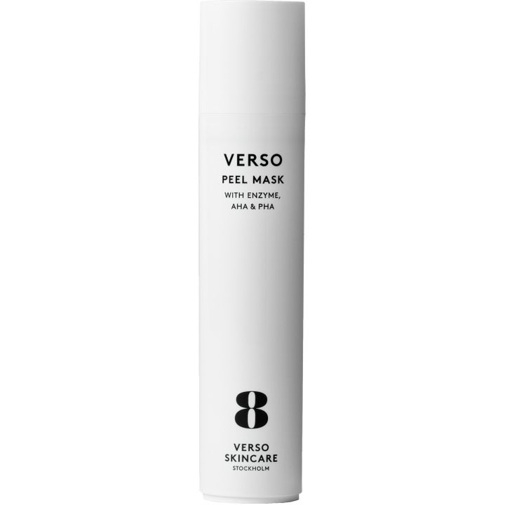 Verso Peel Mask 50 ml kirkastava kuoriva kasvonaamio AHA-hapoilla valkoisessa tyylikkäässä pullossa
