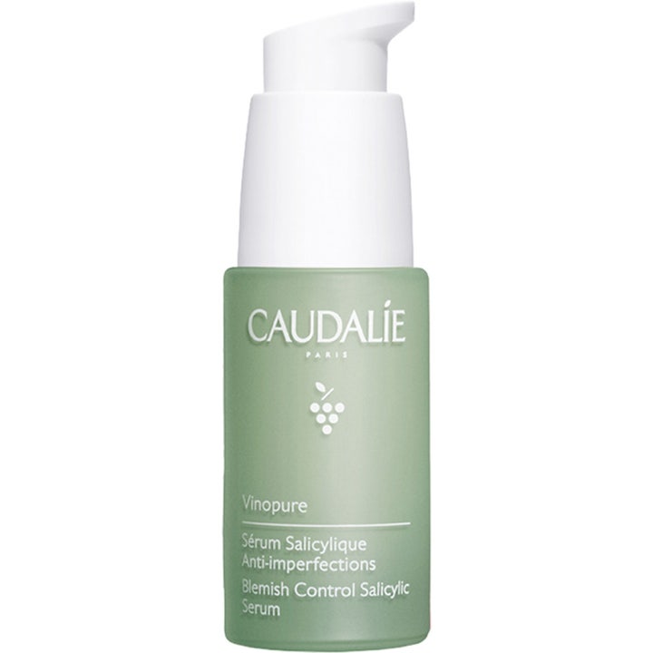 Caudalie Vinopure Blemish Control Salicylic Serum 30ml epäpuhtauksia vähentävä kasvoseerumi vihreässä huurrelasipullossa