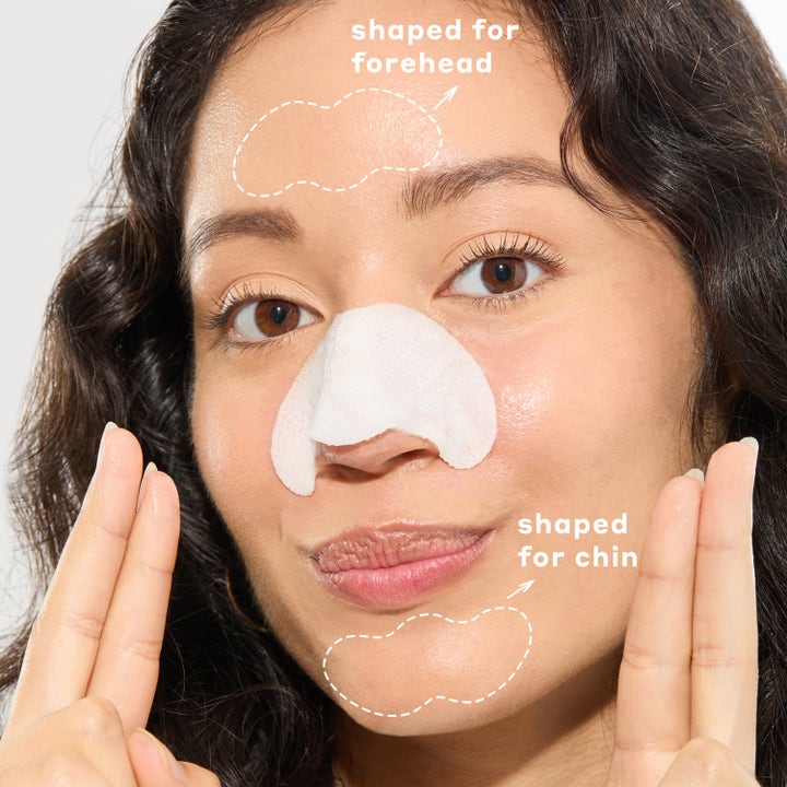 Mario Badescu 2-In-1 Deep Cleansing Pore Strip 6 kpl syväpuhdistaa ihohuokoset nenän, otsan ja leuan alueelta.