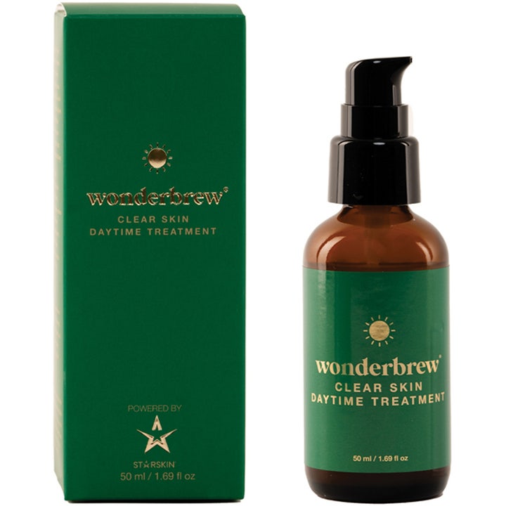 Starskin Wonderbrew Clear Skin Daytime Treatment 50 ml puhdistava päivähoito ruskeassa lasipullossa ja vihreässä rasiassa