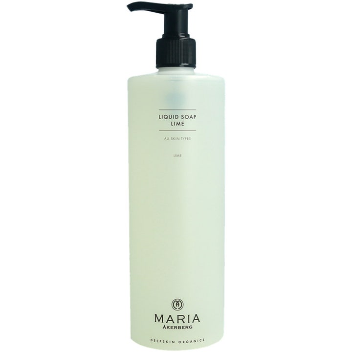 Maria Åkerberg Liquid Soap Lime 500 ml puhdistava käsisaippua vaaleassa pumppupullossa.
