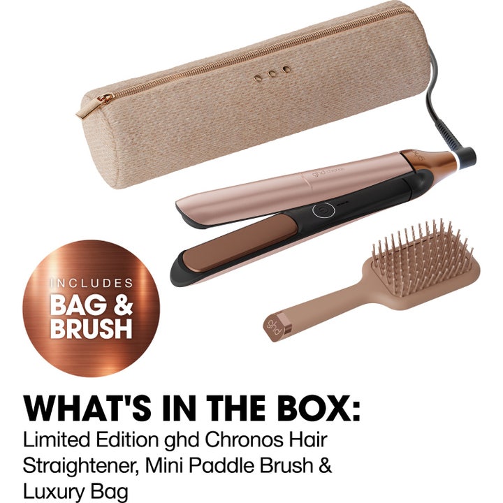 Chronos Hair Straightener - Festive Gift Set in Cashmere Beige