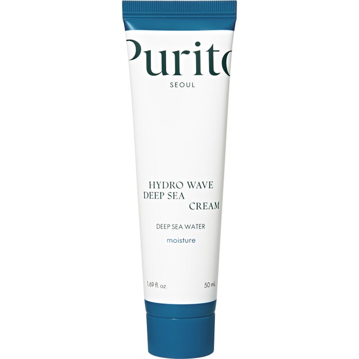 Purito Seoul Hydro Wave Deep Sea Cream 50 ml syväkosteuttava kasvovoide valkoisessa tuubissa jossa on sininen korkki