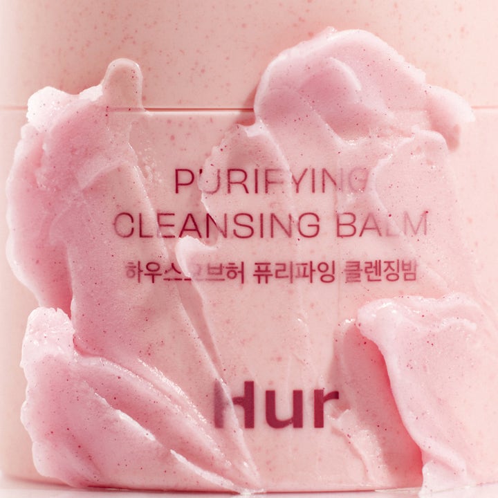 House of Hur Purifying Cleansing Balm 50 ml syväpuhdistava puhdistusvoide vaaleanpunainen rakeinen koostumus