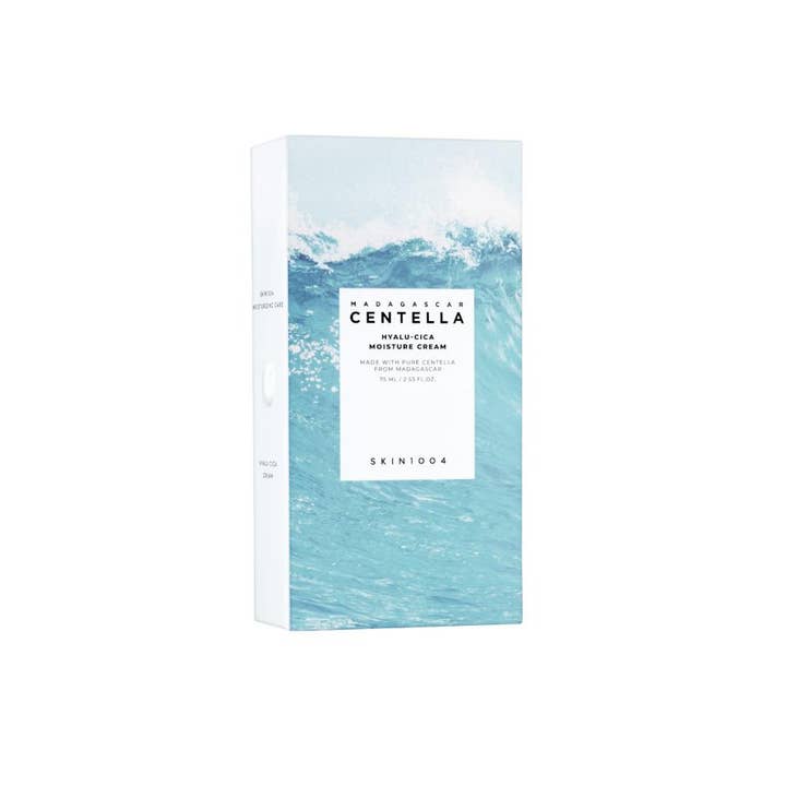 SKIN1004 Madagascar Centella Hyalu-Cica Moisture Cream 75 ml kosteuttava kasvovoide aaltokuvioisessa pakkauksessa