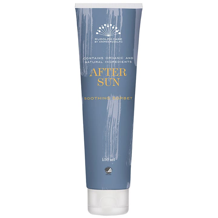 Rudolph Care After Sun Soothing Sorbet 150 ml rauhoittava after sun -voide harmaansinisessä tuubissa