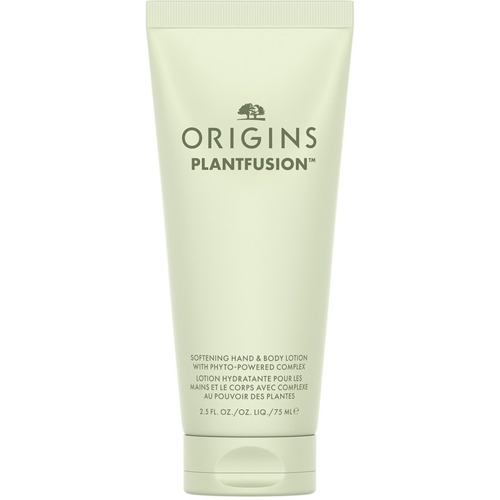 Origins Plantfusion Softening Hand & Body Lotion 75 ml pehmentävä vartalovoide vaaleanvihreässä tuubissa