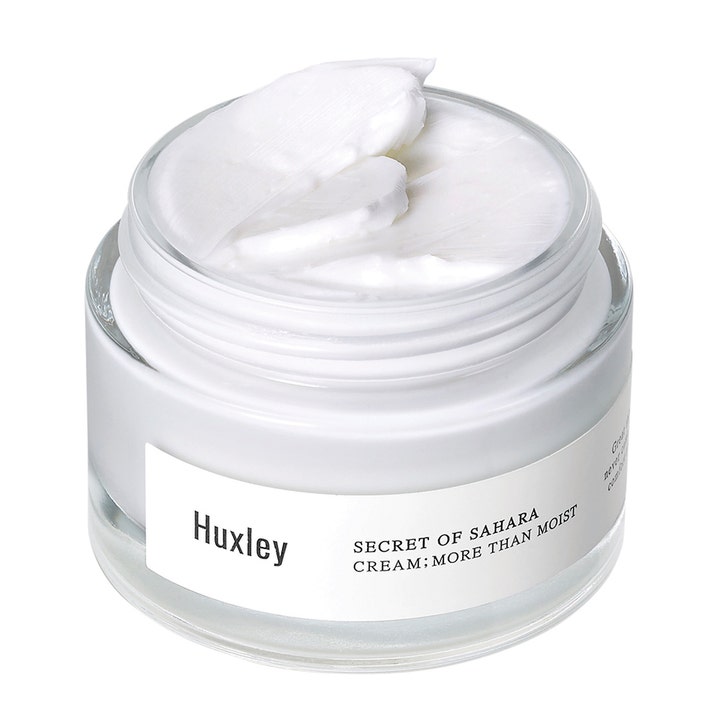 Huxley Cream More Than Moist 50 ml kosteuttava kasvovoide täyteläisellä koostumuksella lasipurkissa