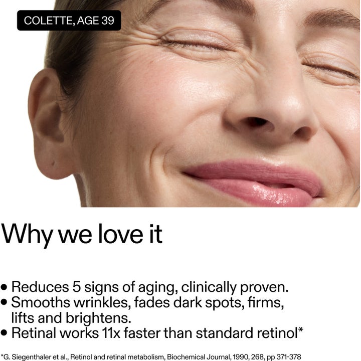 The INKEY List Advanced Retinal Serum 15 ml silottaa ryppyjä ja häivyttää ikääntymisen merkkejä iholta.