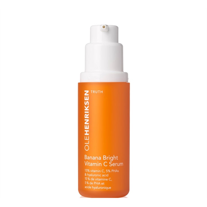 Olehenriksen Banana Bright Vitamin C Serum 30 ml kirkastava seerumi oranssissa mattapintaisessa pumppupullossa