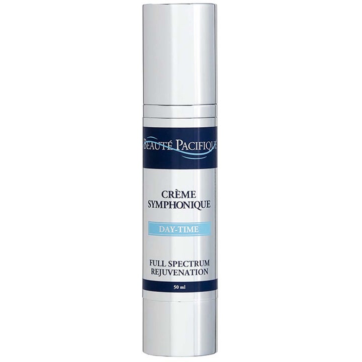 Beauté Pacifique Crème Symphonique Day-Time 50 ml nuorentava päivävoide hopeisessa pumppupullossa sinisellä etiketillä