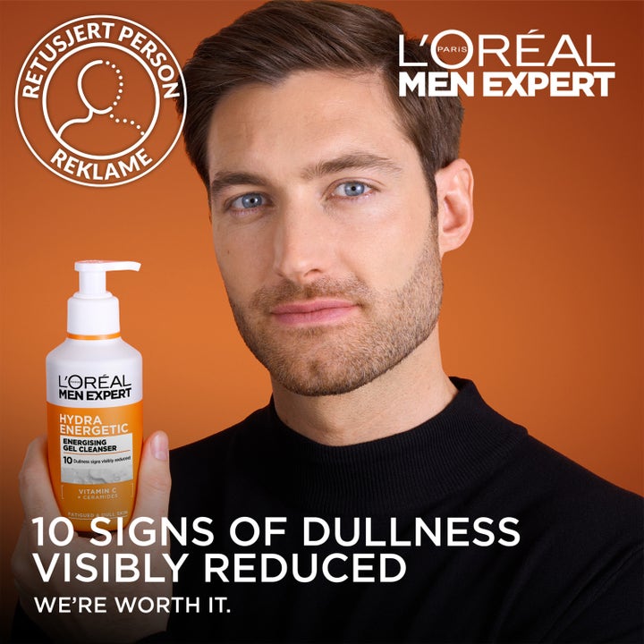 L'Oréal Paris Men Expert Hydra Energetic Vitamin C Cleanser 260 ml on virkistävä puhdistusgeeli miehen kasvoille.