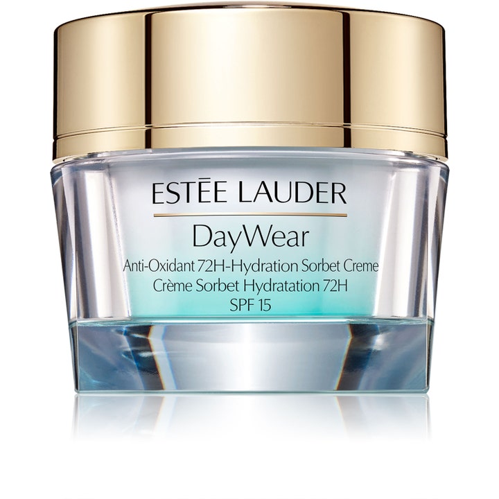 Estée Lauder DayWear Anti-Oxidant 72H Sorbet Creme SPF 15 kosteuttava päivävoide kirkkaassa purkissa kultaisella kannella